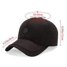 Load image into Gallery viewer, Outdoor With Earflaps Men Winter Hat Windproof Ear Protection Trucker Hat Casual Adjustable Dad Caps for Men
