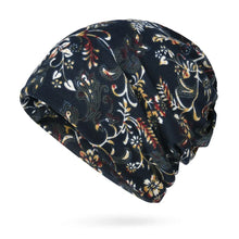 Load image into Gallery viewer, Contrasting Colors Pullover Hat Plaid Print Multifunctional Casual Hedging Cap Scarf Pullover Hat Turban Hats Autumn and Winter
