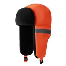 Load image into Gallery viewer, Thickened Trapper Hat Waterproof Warm Ski Hat Reflective Strips Design Windproof Bomber Cap Winter Outdoor Activities
