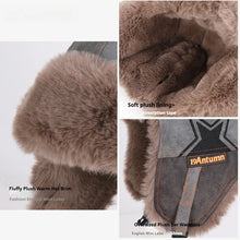 Load image into Gallery viewer, 1pc Winter Warm Trapper Pilot Caps for Men,Hunting Warm Ear Flap Russian Winter Ski Cold Weather Bomber Hats,suitable for Skiing

