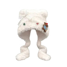 Load image into Gallery viewer, Cute Warm Thick Knitted Hat Bow-knot Little Bear Beanies Hat Coldproof Windproof Ear Protection Cap Women Girls

