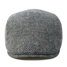Load image into Gallery viewer, Men's Herringbone Flat Ivy Newsboy Hat Wool Blend Gatsby Cabbie Cap Winter Outdoor Hunting Cap
