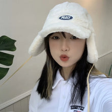 Load image into Gallery viewer, Trendy Versatile Ear Protection Hat Warm Korean Style Flight Cap Coldproof Windproof Lei Feng Cap Winter Season for Women
