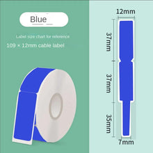 Load image into Gallery viewer, 1/10PCs Thermal Label Paper Color Tear-Proof Applicable to Ning You P15p12 Pass Line Fiber Optic Cable Label Paper

