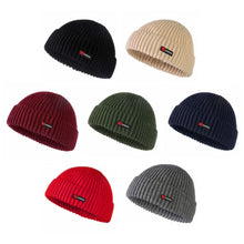 Load image into Gallery viewer, Fashion Solid Color Men Knitted Hat Street Style Hip Hop Brimless Skullcap Winter Warm Winter Knitted Bonnet Autumn Winter
