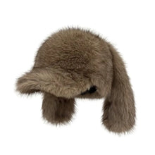 Load image into Gallery viewer, Y2K Versatile Rabbit Ears Baseball Caps Long Rabbit Ears Warm Baseball Caps Solid Color Thickened Russian Hat Unisex
