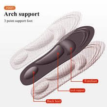 Load image into Gallery viewer, Insole 4D Memory Foam Sport s Plantar Fasciitis Arch Support  Inserts Sneakers Cushioning Anti-slip Template  Men Women shoe pads
