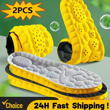 Load image into Gallery viewer, Insole 4D Cloud Technology Sports s for s PU Sole Soft Breathable Shock Absorption Cushion Running Orthopedic Care s shoe pads
