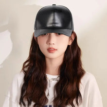 Load image into Gallery viewer, Casual Outdoor Sports Leather Baseball Caps Adjustable Hip Hop Warm Caps Autumn Winter Thermal Hats for Men Women
