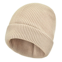 Load image into Gallery viewer, Soft Winter Beanie Waterproof Coating Solid Color Fishing Hat Windproof Fleece Lined Knit Cap Winter Season for Men and Women
