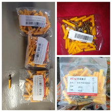 Load image into Gallery viewer, 40/50pcs Self-Tapping Screws Kit Stainless Steel Expansion Screws Cross Tips Wall Anchors And Screws For Drywall M6x40 M6×30
