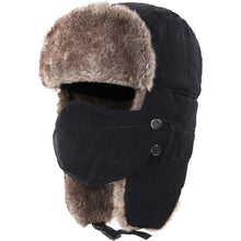 Load image into Gallery viewer, Outdoor Lei Feng Hat Universal Polyester Fiber Belt Removable Mask Mountaineering Skiing Cycling Windproof Ear Protection Hat

