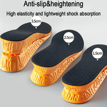 Load image into Gallery viewer, Insole 1.5-3.5cm Invisible Height Increase Sport s Orange EVA Memory Foam s Sole Pad Breathable Comfortable for Men Feet Care shoe pads

