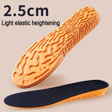Load image into Gallery viewer, Insole 1.5-3.5cm Invisible Height Increase Sport s Orange EVA Memory Foam s Sole Pad Breathable Comfortable for Men Feet Care shoe pads
