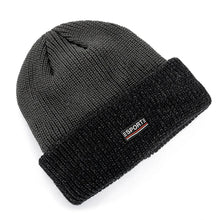 Load image into Gallery viewer, Two Tone Winter Hat Fur Lined Flanging Cap Stylish Soft Beanie Hats For Men Women Warm Thick Outdoor Ski Sports Hat
