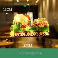Load image into Gallery viewer, Christmas Decorative Lamp Santa Claus Sucker Lamp Christmas Tree Holiday Modeling Lamp Window Lamp Decoration
