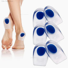 Load image into Gallery viewer, Insole Silicone Heel Pad Gel Soft  Sports Shock Absorbing  Pad Bone Spurs Pain Relief Protect Heel Foot Massager Care Inserts shoe pads
