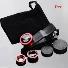 Load image into Gallery viewer, 3 in 1 Wide Angle Macro Fisheye Lens Camera Kits Mobile Phone Fish Eye Lenses with Clip 0.67x for iPhone Samsung All Cell Phones

