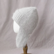 Load image into Gallery viewer, Cozy Rabbit Fur Fur Ear Flap Cap Soft Windproof Angora Knitted Hat Warm Skullies Beanies Winter Season
