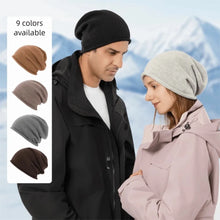 Load image into Gallery viewer, Fashion Soft Slouchy Beanie Hat Thickened Fleece Lined Cashmere Beanie Keep Warm Windproof Knit Hat Winter Season
