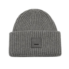Load image into Gallery viewer, Classic square smiley face adult wool knitted hat thickened warm cold hat European and American couple woolen hat
