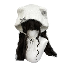Load image into Gallery viewer, Cute Cartoon Cat Ear Knitted Hat Windproof Keep Warm Pullover Hats Ear Protection Thickened Winter Hat Autumn Winter

