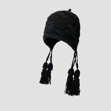 Load image into Gallery viewer, New Windproof Knitted Hat Tassel Ear Protection Winter Beanie Woolen Cap Women
