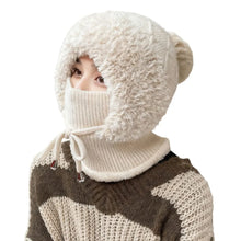 Load image into Gallery viewer, Fashion Windproof Winter Hat Warm Knitted Balaclava Ski Mask Full Face Neck Warmer Mask Hat Scarf Set Unisex
