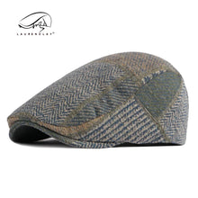 Load image into Gallery viewer, Autumn Winter Men's Newsboy Hat Wool Blend Male Beret Men And Women England Gatsby Retro Hat Driver Flat Cap
