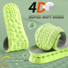 Load image into Gallery viewer, Insole 4D Super Soft Elastic Running  for Feet Wormwood Mint Massage Arch orthopedic s for men  Sole Sports shoe pads

