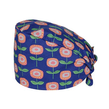 Load image into Gallery viewer, Unisex Cartoon Printing Scrub Cap Adjustable Buckle Print Design Nursing Cap Pure Breathable Soft Lab Scrub Hat Operating Room
