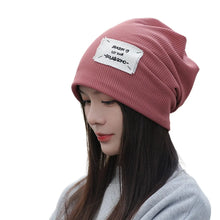 Load image into Gallery viewer, Fashion Soft Warm Hat Fleece Lined Keep Warm Winter Knitted Hat Thickened Ear Protection Beanies Bonnet for Women

