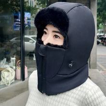 Load image into Gallery viewer, New Warm Scarf Mask Integrated Hat Coldproof Breathable Helmet Cap Waterproof Windproof Beanie Hat for Outdoor Cycling Skiing
