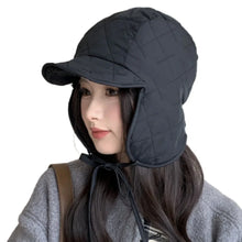 Load image into Gallery viewer, Casual Thickened Lamb Wool Bomber Hats Keep Warm Double-sided Winter Cap With Earflaps Women's Cap Outdoor Cycling Headwear
