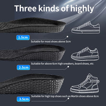 Load image into Gallery viewer, Insole 1Pair Height Increase s for Feet PU Memory Foam s Pad Breathable Orthopedic Heel Lift  for Sport Running Care shoe pads
