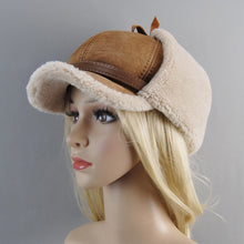 Load image into Gallery viewer, Hot High Quality Real Fur Hat Lamb Wool Winter Bomber Hats For Women Earflaps Luxury Autumn Warm Ushanka Russian Hat Snow Cap
