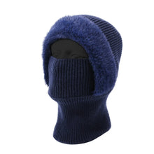 Load image into Gallery viewer, Fashion Winter Pullover Hat Knitted Warm Scarf Integrated Hat Windproof Thickened Ski Cycing Mask All-in-one Skullcap
