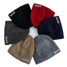 Load image into Gallery viewer, New Unisex Sports Jacquard Winter Hats Fashion Knitted Hats For Men Women Beanie Cap Outdoor Plush Fur Lined Warm Sports Hats
