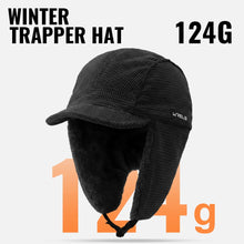 Load image into Gallery viewer, WRELS Winter Trapper Hat Windproof Warm Ear Protection Cycling Hat Cap with Ear Flaps Thick Warmer Motorcycle Hunting Hat
