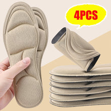 Load image into Gallery viewer, 4PCS 5D Massage Memory Foam Insoles Thickening Breathable Cushion Cushioning Comfort Suitable For High Heels Insoles
