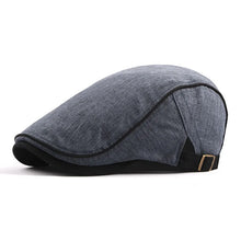 Load image into Gallery viewer, Men's Women's Beret Herringbone Flat Ivy Newsboy Hat Wool Blend Gatsby Cabbie Adjustable Cap

