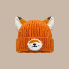 Load image into Gallery viewer, Y2K Versatile Fox Ears Beanies Cartoon Design Thickened Pullover Hats Breathable Warm Winter Beanies for Women and Men
