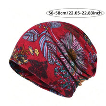 Load image into Gallery viewer, Contrasting Colors Pullover Hat Plaid Print Multifunctional Casual Hedging Cap Scarf Pullover Hat Turban Hats Autumn and Winter
