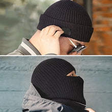 Load image into Gallery viewer, 2In1 Mask Beanies Men Winter Balaclava Hat Knitted Hats Full Face Ski Bonnet Tactical Cycling Earmuffs Cap Knitted
