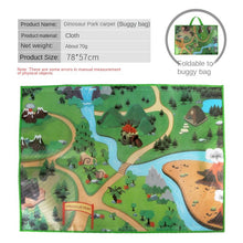 Load image into Gallery viewer, Waterproof Oxford Cloth Dinosaur Carpet Buggy Bag Velcro Portable Wildlife Carpet Buggy Bag
