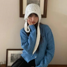 Load image into Gallery viewer, New Luxury Sequined Winter Hat Ear Protection Outdoor Beanies Thick Warm Baotou Knitted Women's Hats Chrismas Gifts
