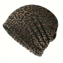 Load image into Gallery viewer, Contrasting Colors Pullover Hat Plaid Print Scarf Pullover Hat Turban Hats Multifunctional Casual Hedging Cap Autumn and Winter
