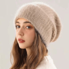 Load image into Gallery viewer, New Large Size Rabbit Fur Hat Rabbit Fur Solid Color Head Cap Windproof Winter Hat Winter
