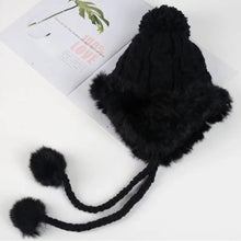 Load image into Gallery viewer, New Knitted Knitted Hat Pompom Warm Ear Protection Hat Coldproof Fur Balls Lei Feng Hat Autumn and Winter
