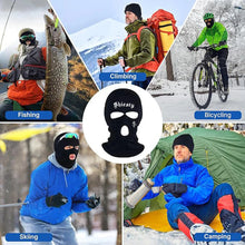 Load image into Gallery viewer, 3 hole balaclava ski mask autumn/winter warm cycling sports full face mask ear protection knitted hat beanies,gifts Halloween
